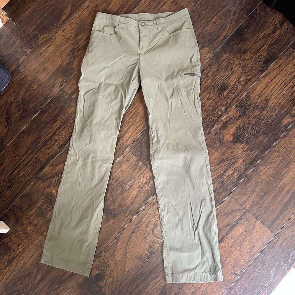 Eddie Bauer Women's Stretch Hiking Pants Green Size 8 Fishing Outdoor Camping